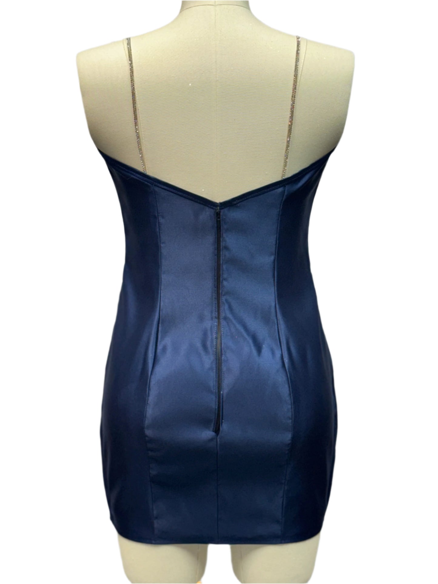 Sleeveless Satin Dress