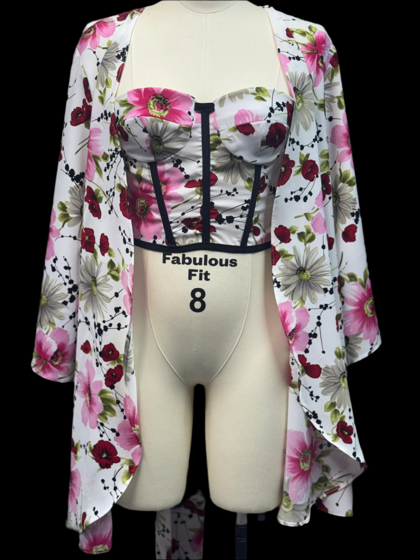 Corset top and dressing gown